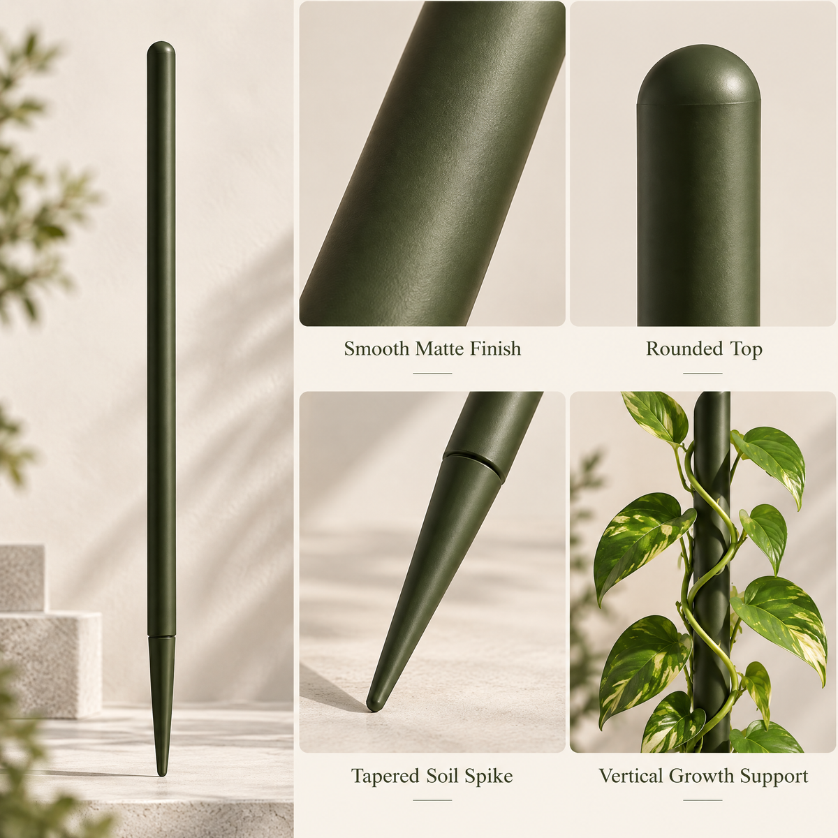 Alvremont™ Slim Indoor Plant Support Stakes